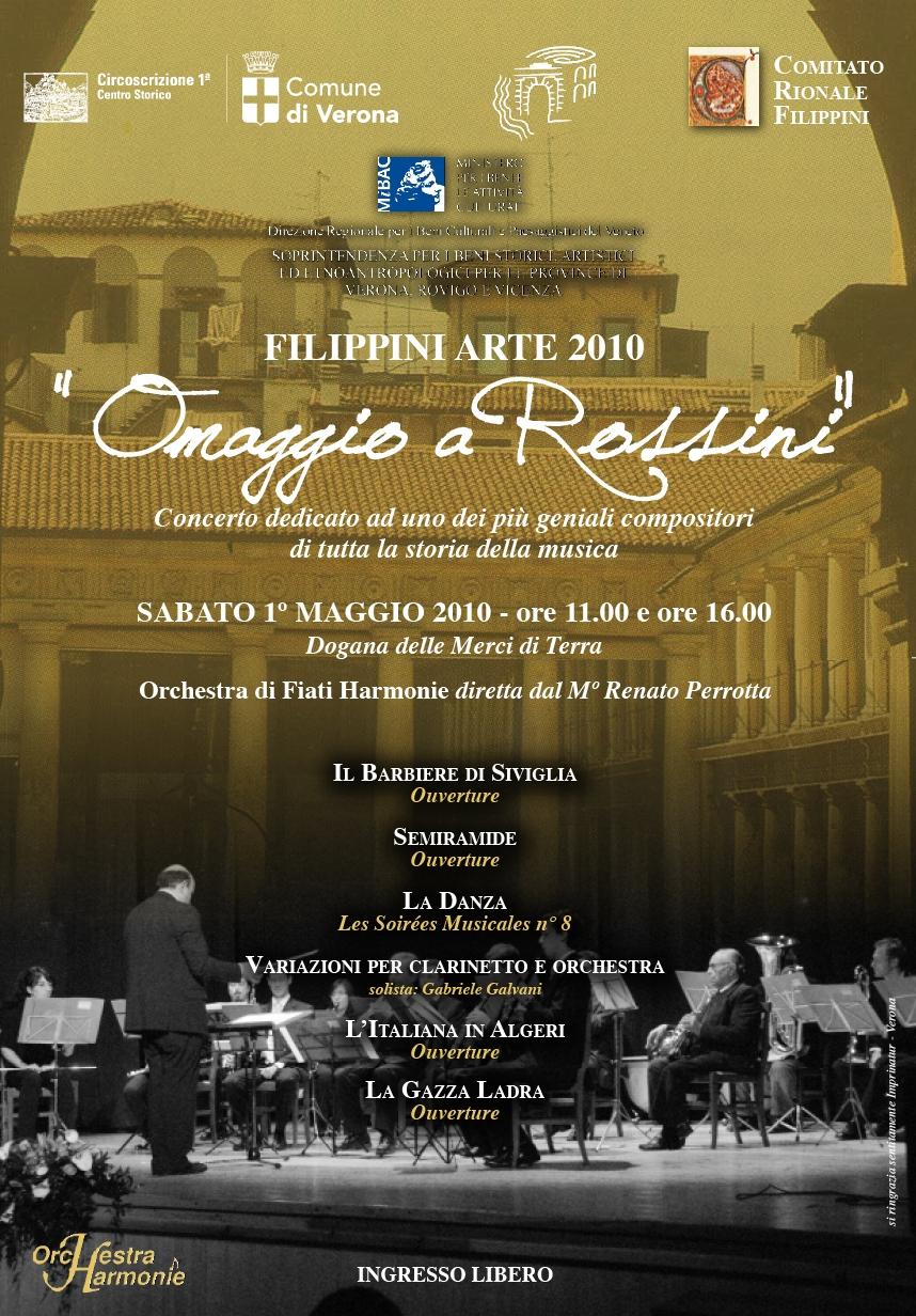 Locandina del concerto al Palazzo della Dogana, Verona