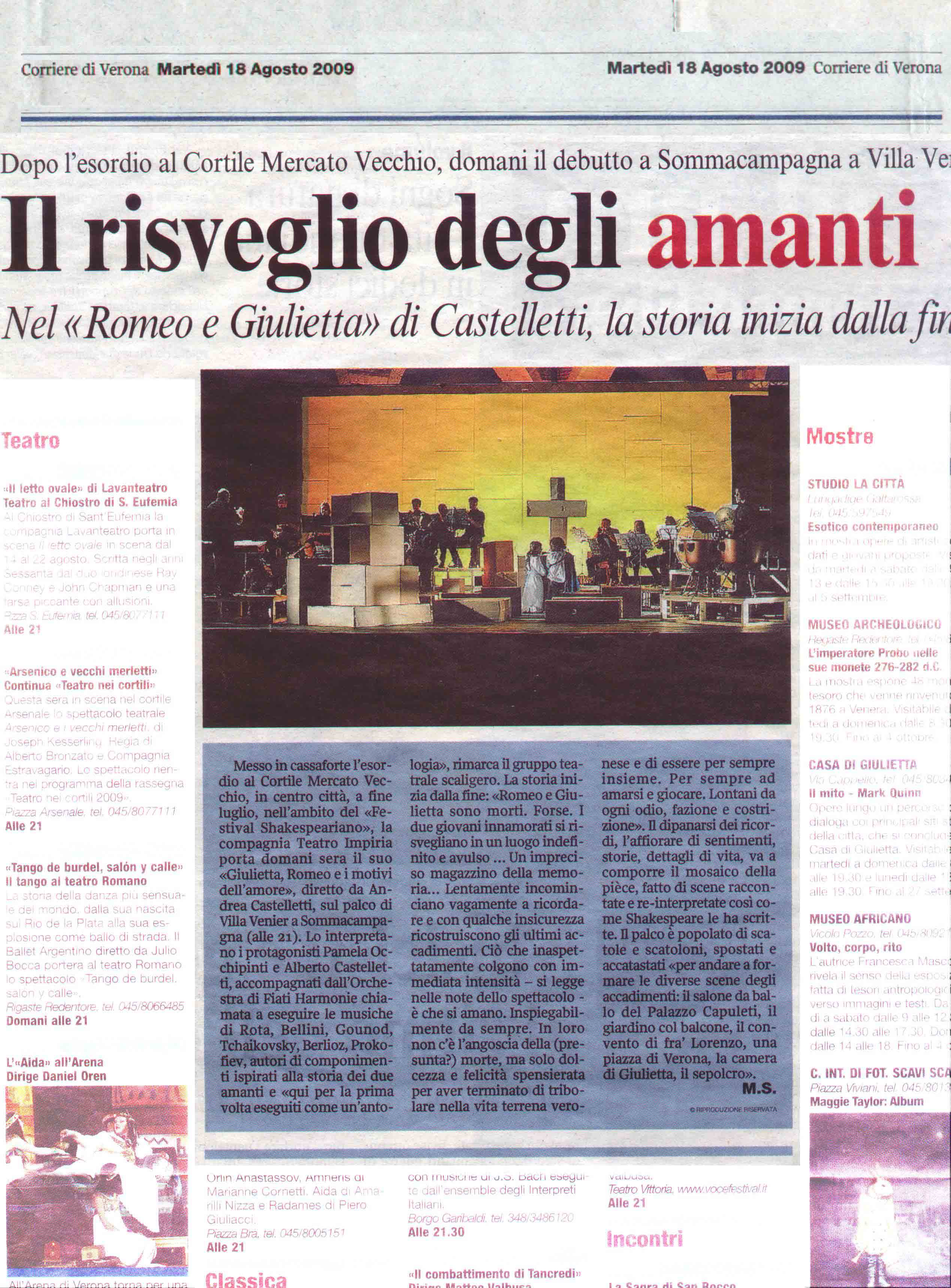 Rassegna stampa: Il risveglio degli amanti