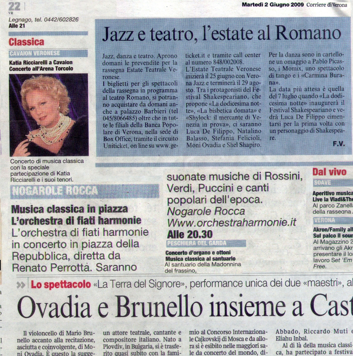 Rassegna stampa: Musica classica in piazza