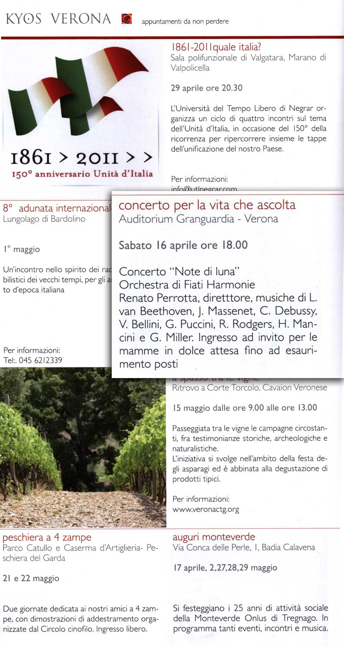 Rassegna stampa: Appuntamenti musica