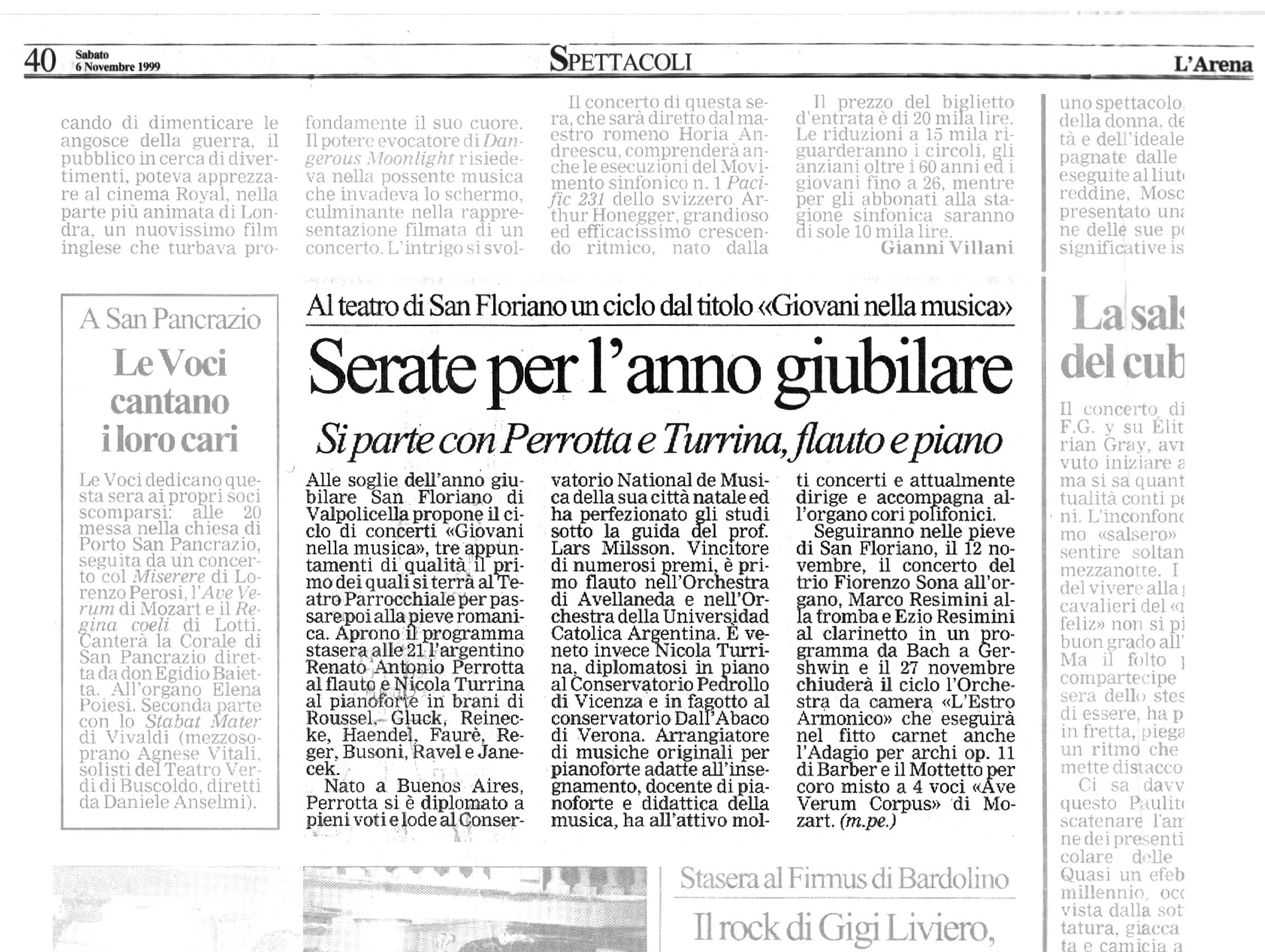 Perrotta e Turrina, flauto e piano